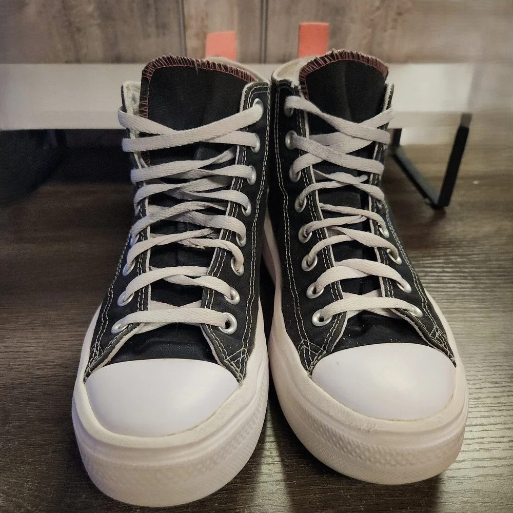 Converse Chuck Taylor All Star Move Platform High Top Sneakers Black Womens 8